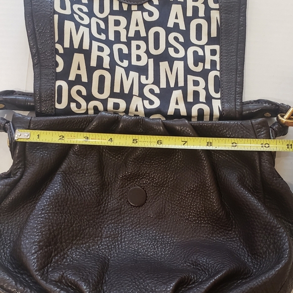 EUC MARC BY MARC JACOBS CLASSIC Q BROWN LEATHER FLAP SATCHEL CROSSBODY - Picture 6 of 12